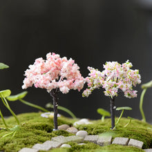 Load image into Gallery viewer, 7 pcs 7cm Mixed Miniature Flowering Tree Models N HO Scale Railway Layout Accessories DIY Landscape Dollhouse Terrarium Diorama Craft Supplies