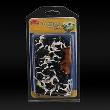 Load image into Gallery viewer, 15pcs Miniature Horses & Cows Animal Figures, 1:43 Scale for Diorama Model Train Scenery