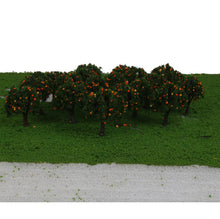 Load image into Gallery viewer, 20 pcs Miniature Orange Fruit Tree 1:300 Z Scale Models Railway Accessories Forest Fairy Garden Landscape Terrarium Diorama Craft Supplies