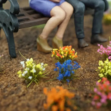 Load image into Gallery viewer, 104 pcs Miniature Flower Cluster Grass Models DIY Sand Table Dollhouse Accessories Fairy Garden Landscape Terrarium Diorama Craft Supplies