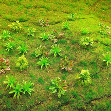 Load image into Gallery viewer, 45pcs Miniature Model Shrubs & Bushes Plastic Scenery Plants for Diorama, Train Layout, Model Making
