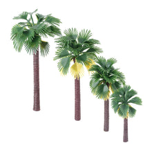 Load image into Gallery viewer, 12 pcs 8-16cm Mixed Miniature Coconut Palm Tree Models Train Railway Accessories Fairy Garden Landscape Terrarium Diorama Craft Supplies