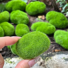 Load image into Gallery viewer, 5/10/20 pcs Miniature Green Moss Rock Stone Model Pot Decoration DIY Landscape Dollhouse Fairy Garden Terrarium Diorama Craft Supplies
