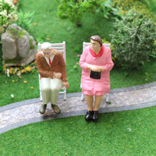Load image into Gallery viewer, 6 pcs Miniature Seated Passenger Sitting People 1:25 Figures G Scale Models Train Railway Scene Accessories Diorama Supplies