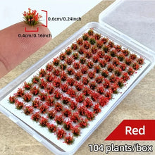 Load image into Gallery viewer, 104pcs Miniature Flower Grass Tufts Model Plants for Diorama Scenery Dollhouse Landscape Craft Supplies