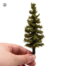 Load image into Gallery viewer, 3 pcs 14cm Miniature Pine Tree 1:87 Scale Model DIY Sand Table Train Railway Scenery Fairy Garden Landscape Terrarium Diorama Craft Supplies