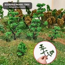 Load image into Gallery viewer, 50 pcs 4-12cm Mixed Miniature Greeting Pine Tree Model Train Railway DIY Scenery Dollhouse Garden Landscape Terrarium Diorama Craft Supplies