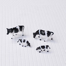 Load image into Gallery viewer, 10 pcs Miniature Dairy Cow Farm Animal 1:87 Figure Models Toys Landscape Garden Scenery Layout Scene Accessories Diorama Supplies