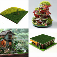 Load image into Gallery viewer, 20cm Miniature Square Grass Lawn Mat Model 3/5/8mm Thick Railway Layout Accessories DIY Landscape Dollhouse Terrarium Diorama Craft Supplies