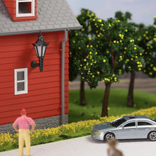 Load image into Gallery viewer, 10 pcs 11cm Miniature Green Tree with RedYellow Fruit O Scale 150 Models Railway Accessories Forest Fairy Garden Terrarium Craft Supplies