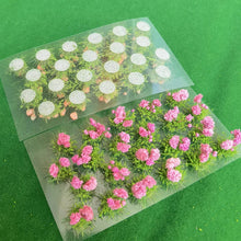 Load image into Gallery viewer, 22 pcs Miniature Flower Cluster Grass Tufts Bushes Models Sand Table Dollhouse Fairy Garden Landscape Terrarium Craft Supplies