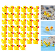 Load image into Gallery viewer, 50 pcs Miniature Cute Little Duck Animal Figure Models Dollhouse Landscape Fairy Garden Accessories Terrarium Diorama Craft Supplies