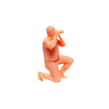 Load image into Gallery viewer, Miniature Photographer Cameraman Selfie People Unpainted Figure 1:64 Model Landscape Scenery Layout Accessories Diorama Supplies