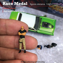 Load image into Gallery viewer, Miniature Racing Car Scene Movie Character People Figure 1:64 Model Sand Table Layout Building Street Landscape Accessories Diorama Supplies