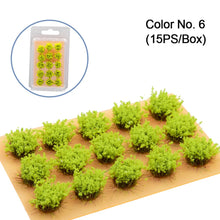 Load image into Gallery viewer, 15 pcs Miniature Flower Cluster Grass Models DIY Sand Table Dollhouse Accessories Fairy Garden Landscape Terrarium Diorama Craft Supplies