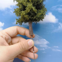 Load image into Gallery viewer, 14/20cm Miniature Snowy Cedar Tree model DIY Sand Table Train Railway Scenery Fairy Garden Landscape Terrarium Diorama Craft Supplies