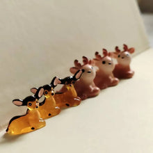 Load image into Gallery viewer, 10pcs Mini Deer Figurines for Fairy Garden, Terrarium, Dollhouse, Bonsai, DIY Crafts, Moss Landscape, Miniature Animal Model, Decor Supplies