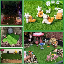 Load image into Gallery viewer, Miniature Artificial Grass Mat 15-50cm for Fairy Garden, Dollhouse Lawn, Diorama, Model Railway Scenery