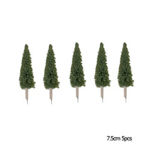 Load image into Gallery viewer, 5/10 pcs 7.5/10/15cm Miniature Spruce Tree Pine Model G HO N Scale Train Railway Scenery DIY Landscape Terrarium Diorama Craft Supplies
