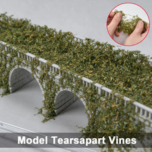 Load image into Gallery viewer, Miniature Jungle Vines for Dioramas, Tear Apart Scenery Foliage, Model Railroad Landscape Material