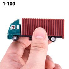 Load image into Gallery viewer, Miniature Container Truck Models 1:100-500 Scale Vehicles for Diorama Architecture Railway Layouts 5 pcs