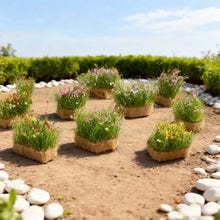 Load image into Gallery viewer, 12/16mm Miniature Tearable Flower Grass Tufts Clusters for Diorama Scenery, Model Railway Layout, Wargaming Terrain Craft Supplies