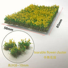 Load image into Gallery viewer, Miniature Tearable Flower Cluster Grass Model Train Railway Accessories DIY Scenery Landscape Dollhouse Terrarium Diorama Craft Supplies