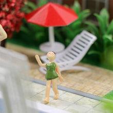 Load image into Gallery viewer, 20pcs Miniature Swimming People Figures, 1:48 Scale O Gauge Diorama Craft Supplies