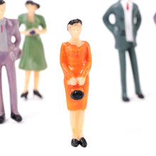 Load image into Gallery viewer, Miniature People Models 1:32 Scale, O Scale Figure Set, Model Railway Diorama Supplies (50pcs)