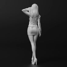 Load image into Gallery viewer, Beautiful Office Girl Unpainted Resin Figure 1/35 1/24 1/12 Scale Unassembled Model