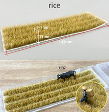 Load image into Gallery viewer, Miniature Rice Field Grass Model HO Scale 1:87 Train Railway Accessories DIY Scenery Landscape Terrarium Diorama Craft Supplies