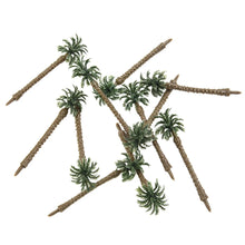 Load image into Gallery viewer, 50 pcs 7cm Miniature Coconut Palm Tree Models N HO Scale Railway Layout Accessories DIY Landscape Dollhouse Terrarium Diorama Craft Supplies