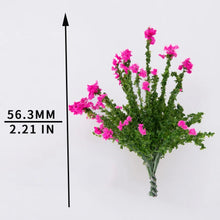 Load image into Gallery viewer, Miniature Flower Bushes for Diorama, Mixed Color Model Plants, Fairy Garden & Sand Table Landscaping Supplies (10pcs)
