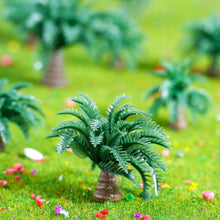 Load image into Gallery viewer, 20pcs Miniature Dwarf Coconut Palm Trees - Model Train Scenery, Terrarium Supply