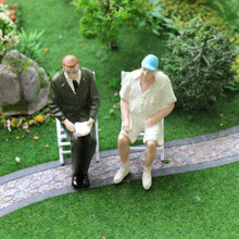 Load image into Gallery viewer, 6 pcs Miniature Seated Passenger Sitting People 1:25 Figures G Scale Models Train Railway Scene Accessories Diorama Supplies