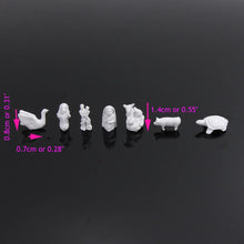 Load image into Gallery viewer, Unpainted Miniature Model Figures 1:160 N Scale for Model Making Diorama Craft Supplies (35pcs)