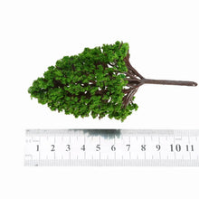 Load image into Gallery viewer, 12pcs Miniature Model Trees 1:50 Scale Diorama Railway Scenery Landscape DIY Terrain Craft Supplies