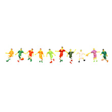 Load image into Gallery viewer, 20 pcs Miniature Football Soccer Players Sports People Figure 1/75 1/50 Scale Models Football Game Scene Layout Accessories Diorama Supplies