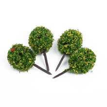Load image into Gallery viewer, 30 pcs Miniature Ball Shaped Flower Tree 1:100 Models Railway Accessories Forest Fairy Garden Landscape Terrarium Diorama Craft Supplies