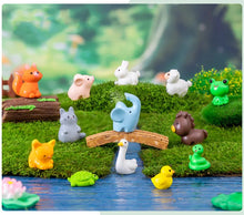 Load image into Gallery viewer, 17pcs Mini Animal Figurines Set, Cute Zoo Miniatures, Fairy Garden Accessories, Terrarium, Dollhouse, Plant Pot, DIY Craft Decoration