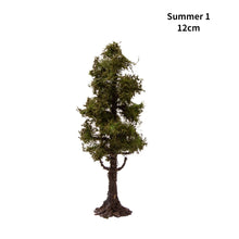 Load image into Gallery viewer, 12/15cm Miniature Four Seasons Pine Tree Model HO N Scale Metasequoia for Train Railway Diorama Landscape Dollhouse Terrarium Craft Supply