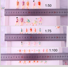 Load image into Gallery viewer, 15 pcs Miniature Sports People Figure 1/50-1/100 Scale Models Building Landscape Sand Table Layout Scenery Accessories Diorama Supplies