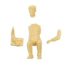 Load image into Gallery viewer, 24pcs Unpainted Miniature People Figures 1:25 Scale Model Railway Scenery Supplies