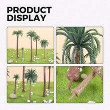 Load image into Gallery viewer, 48 pcs Mixed Miniature Coconut Palm Tree Models Train Railway Accessories Forest Fairy Garden Landscape Terrarium Diorama Craft Supplies