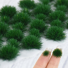 Load image into Gallery viewer, 35 pcs Miniature Grass Tuft Bush Cluster Models Train Railway Layout Accessories DIY Landscape Dollhouse Terrarium Diorama Craft Supplies