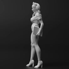Load image into Gallery viewer, Female Nurse Resin Figure – Unpainted Model Kit 1/35 1/24 1/12 Scale – DIY Craft Supply