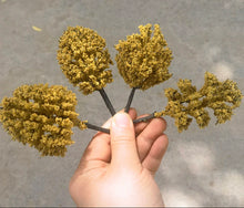 Load image into Gallery viewer, 100pcs Miniature Model Trees Brown Yellow Mixed Sizes for Diorama, Railway Scenery