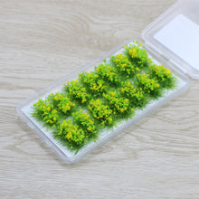 Load image into Gallery viewer, 14 pcs Self-Adhesive Miniature Flower Grass Tufts Models Railway Accessories Forest Fairy Garden Landscape Terrarium Diorama Craft Supplies