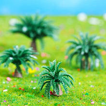 Load image into Gallery viewer, 20pcs Miniature Dwarf Coconut Palm Trees - Model Train Scenery, Terrarium Supply