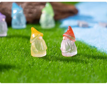 Load image into Gallery viewer, 50/100pcs Luminous Mini Gnomes, Glow in the Dark Fairy Garden Figurines, Micro Landscape, Terrarium, Pot, Home, and DIY Décor Accessories